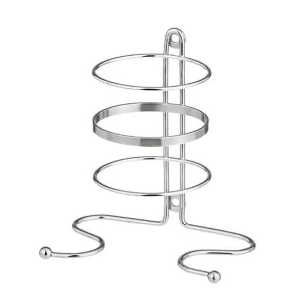Suporte Para Secador De Cabelo Com Organizador Pratico - MM PASSERINI Imagem de Suporte Para Secador De Cabelo Com Organizador Pratico