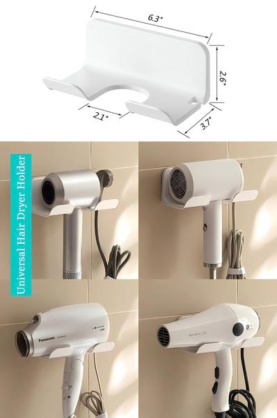 Imagem de Suporte para secador de cabelo SUPTEC Universal Wall Mount branco