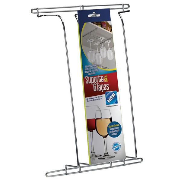 Suporte para taças cromado arthi Imagem de Suporte para taças cromado arthi