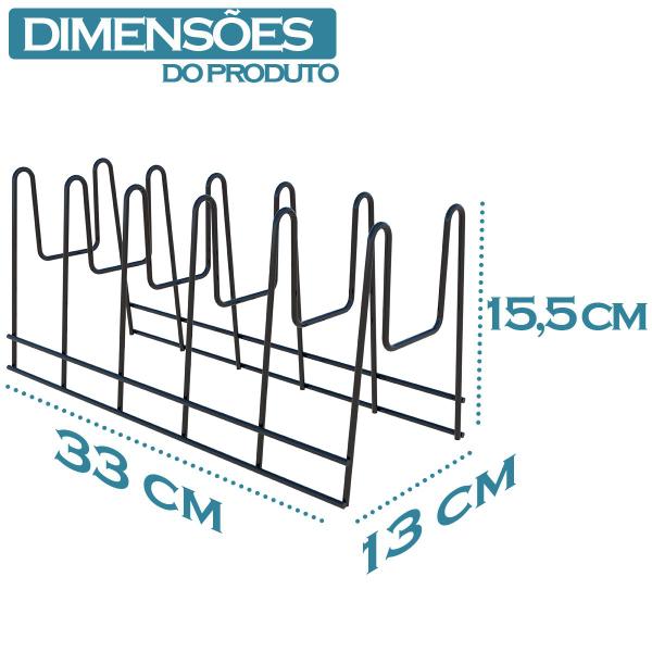 Imagem de Suporte Para Tampas Formas E Travessas Armário Cozinha