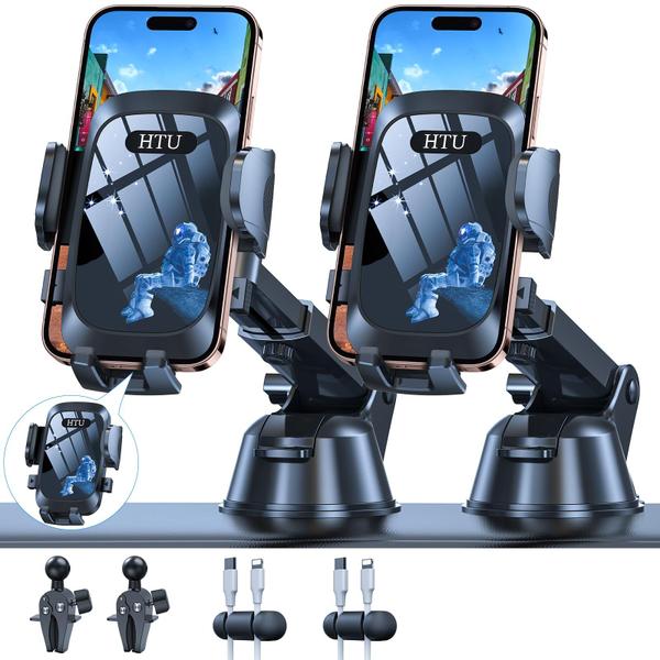 Imagem de Suporte para telefone de carro HTU 2024 Strong Suction Universal Blue Black