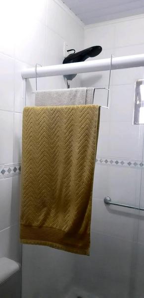 Suporte Para Toalha Duplo Porta Toalha Banheiro Box Sem Furo - LB Imagem de Suporte Para Toalha Duplo Porta Toalha Banheiro Box Sem Furo
