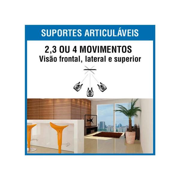 Imagem de Suporte Para TV 10" a 56" Tri-Articulado LED BRA4.0