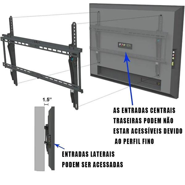 Imagem de Suporte Para Tv 55 Polegada Painel Inclinável 23 Á 65 Pol