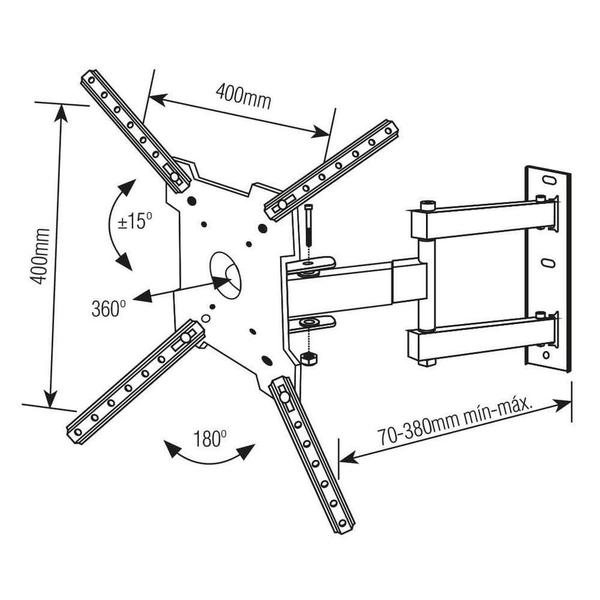 Imagem de Suporte Para TV Articulado 10-55 Pol