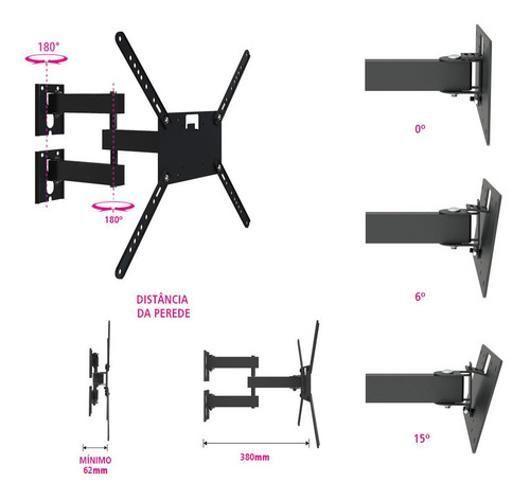 Imagem de Suporte Para Tv Articulado 14-56 M3-Pr Multivisão