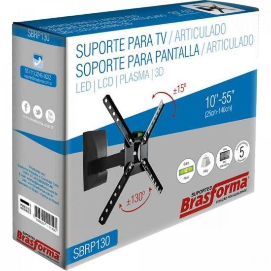 Suporte Para TV Articulado Movel 10" a 55" DRAIK Imagem de Suporte Para TV Articulado Movel 10" a 55" DRAIK