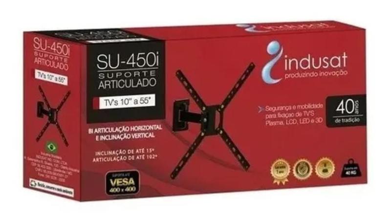 Imagem de Suporte Para Tv Bi-Articulado 10 A 55 Polegadas Su-450I