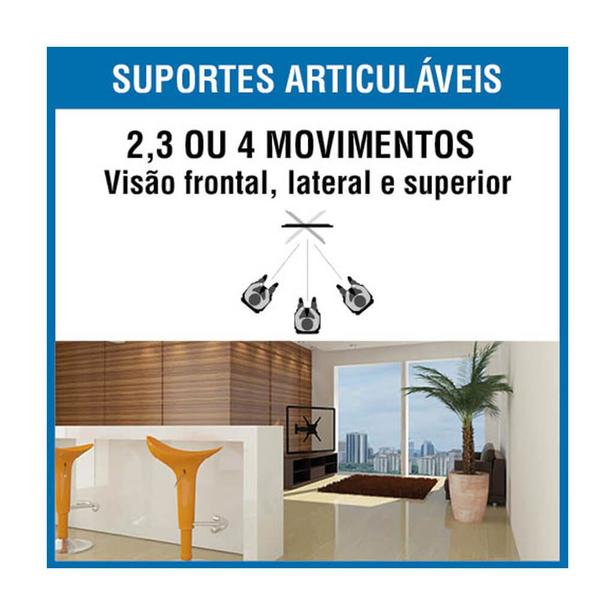 Imagem de Suporte para TV de LED Tri Articulado 23 a 70 Pol. Brasforma