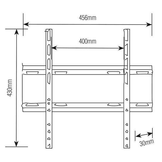 Imagem de Suporte Para Tv De Parede 32 A 55 Fixo Slim Sbrp404