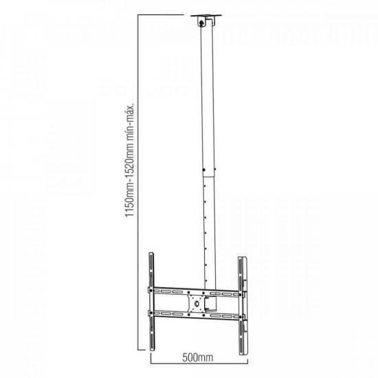 Imagem de Suporte Para Tv De Teto 10-80 Sbrp1650 Brasforma