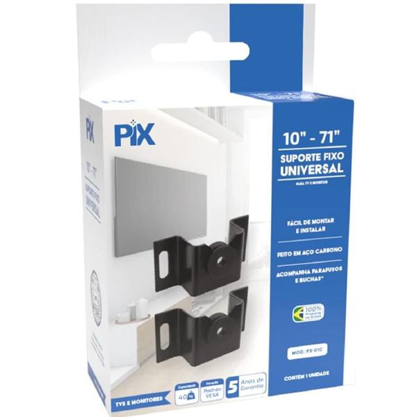 Imagem de Suporte para TV fixo 10" a 71" universal 079-0004 Pix