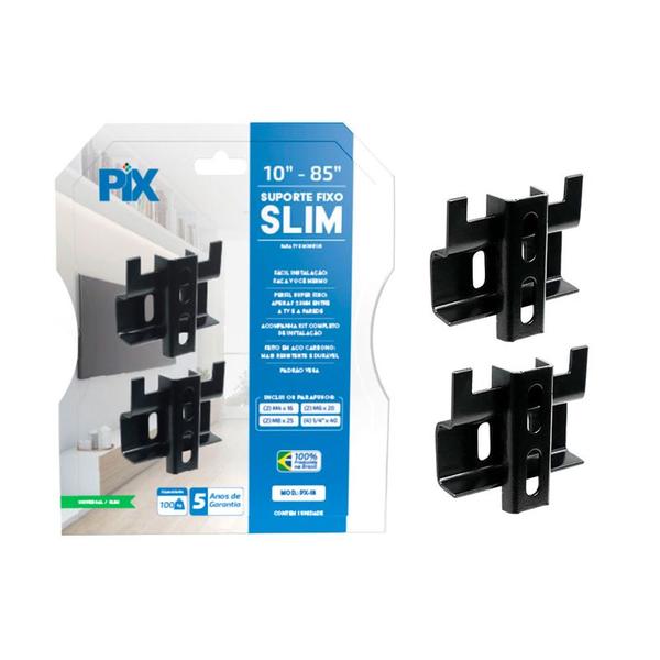 Imagem de Suporte para Tv Fixo 10'' a 80'' Px-18 Slim - Pix