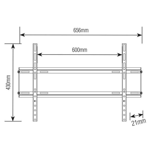 Imagem de Suporte Para Tv Fixo 37 A 75 Sbrp604 Brasforma