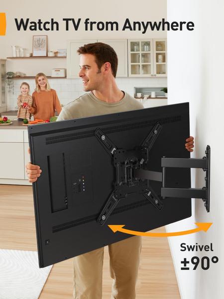 Imagem de Suporte para TV Perlegear Full Motion, listadas pela UL, TVs de 26-60" de 37 kg