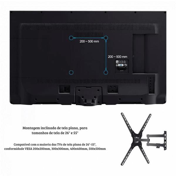 Imagem de Suporte Para Tv Tri-articulado Lcd Led 16 32 40 42 47