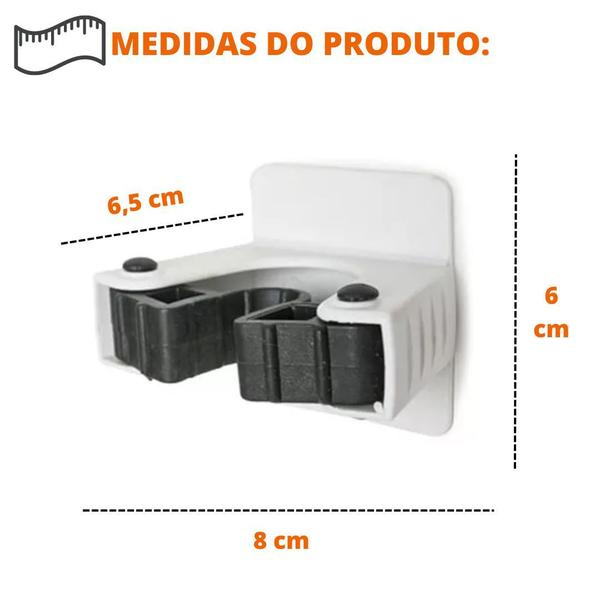 Imagem de Suporte para Vassoura Fita 3M 01 peça Secalux - By Bsmix