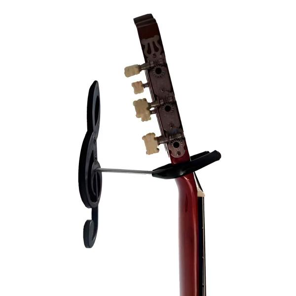 Suporte Parede Forte Violão Guitarra Violino Baixo Clave Sol - Thida Imagem de Suporte Parede Forte Violão Guitarra Violino Baixo Clave Sol