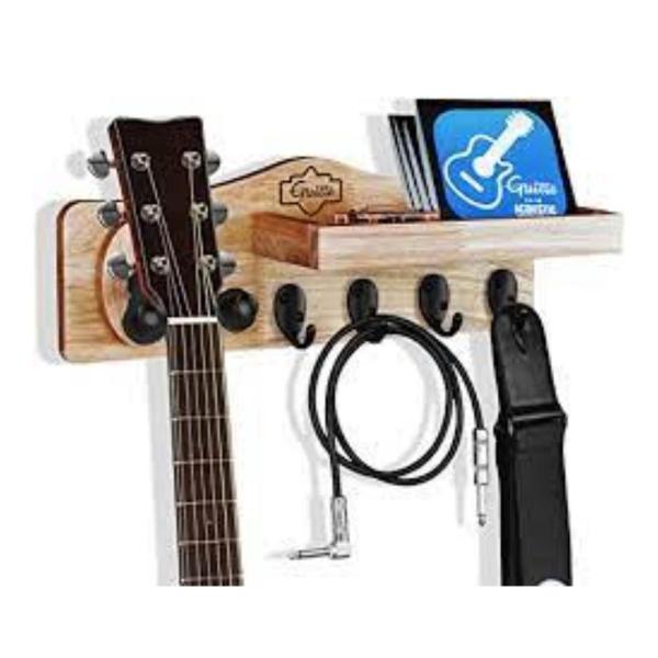 Imagem de Suporte Parede Multifuncional Para Guitarra Guitto Ggs-09