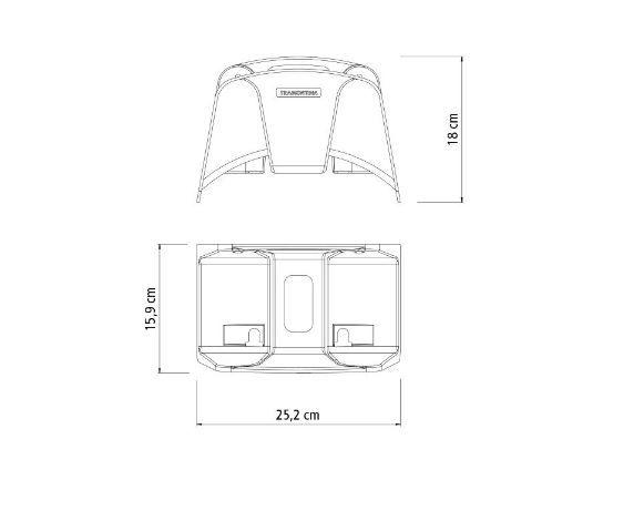 Imagem de Suporte Parede p/ Mangueira Tramontina Resistente Kit 12 UN