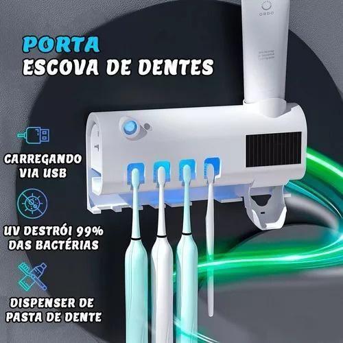 Suporte Parede Pasta Dente Dispenser Inteligente E - MR Imagem de Suporte Parede Pasta Dente Dispenser Inteligente E
