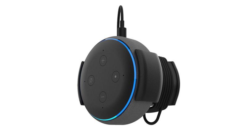 Imagem de Suporte Parede Tomada Compatível Alexa Echo Dot 3 Gen Stand