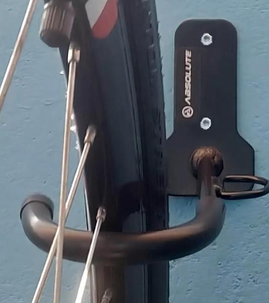 Imagem de Suporte Parede Vertical Bicicletario Bike Com Anel Cadeado