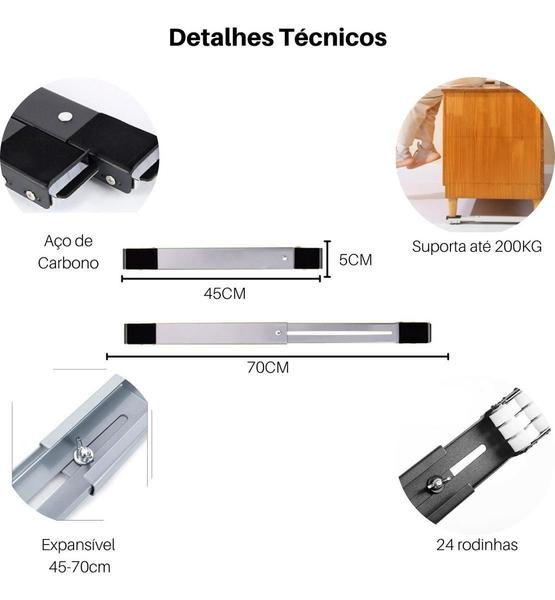 Imagem de Suporte Pés de Fogão e Geladeira 45-70cm Outro
