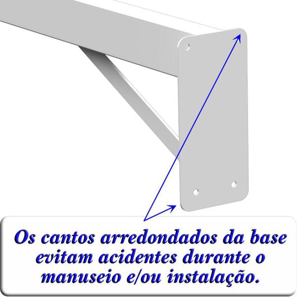 Imagem de Suporte Pia Parafusar Bancada Aparador 40 Cm Branco