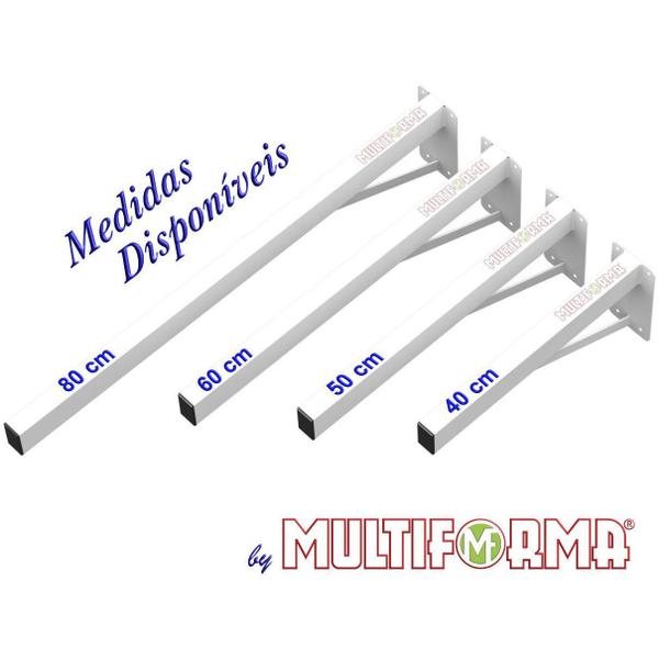Suporte Pia Parafusar Bancada Aparador 40 Cm Branco - Multiforma Imagem de Suporte Pia Parafusar Bancada Aparador 40 Cm Branco