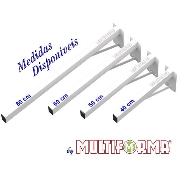 Suporte Pia Parafusar Bancada Aparador 60 Cm Branco - Multiforma Imagem de Suporte Pia Parafusar Bancada Aparador 60 Cm Branco