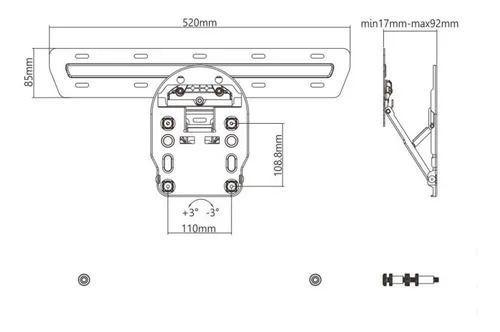 Imagem de Suporte pix - p/ tv qled samsung q7f/q7fn/q9fn/q7cn/q80r/q90r