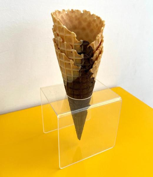 Imagem de Suporte Pizza Cone Temaki Sorvete Doce Batatas Mesa 1 Furo