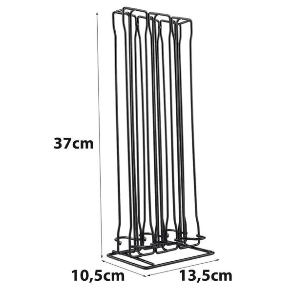 Imagem de Suporte Porta 60 Cápsulas De Café Torre Organizadora Inox