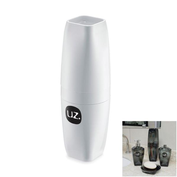 Suporte Porta Escova Dente Pasta Tampa Acessório Banheiro Premium - Uz520 Uz Imagem de Suporte Porta Escova Dente Pasta Tampa Acessório Banheiro Premium - Uz520 Uz