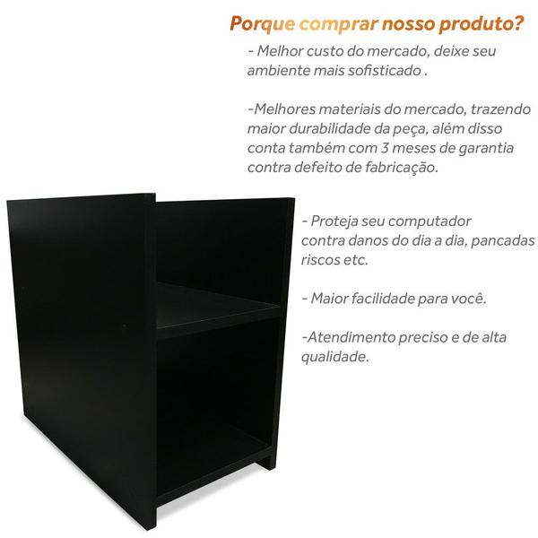 Imagem de Suporte Porta Gabinete CPU E Estabilizador Madeira Mdf