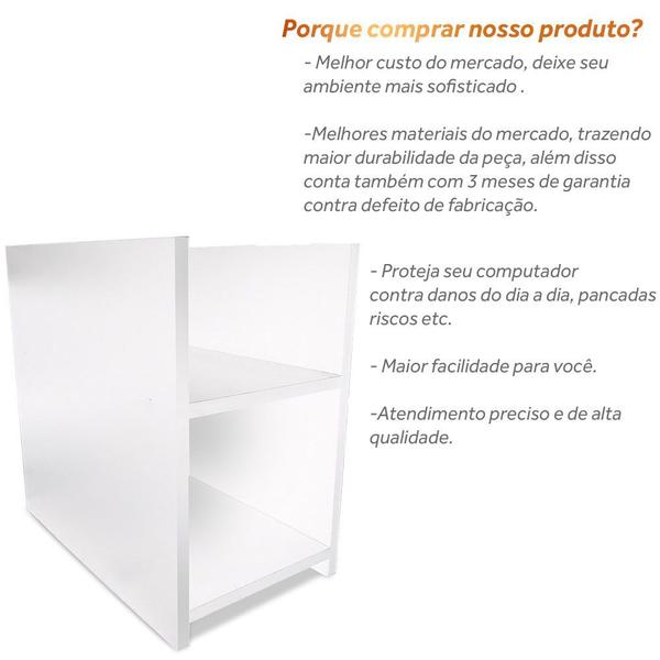 Imagem de Suporte Porta Gabinete Cpu E Estabilizador Madeira Mdf