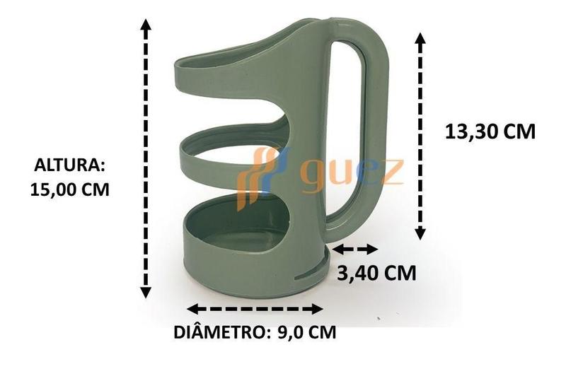 Imagem de Suporte porta garrafa azeite vinagre 15x9cm lata óleo de cozinha