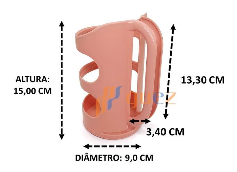 Imagem de Suporte porta garrafa óleo de cozinha 15x9 cm lata azeite vinagre em plástico