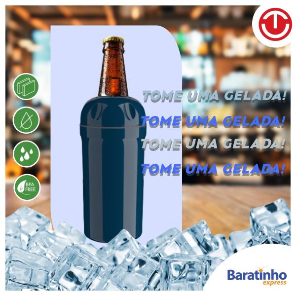 Imagem de Suporte Porta Garrafa Térmico 600ml Azul Para Cerveja