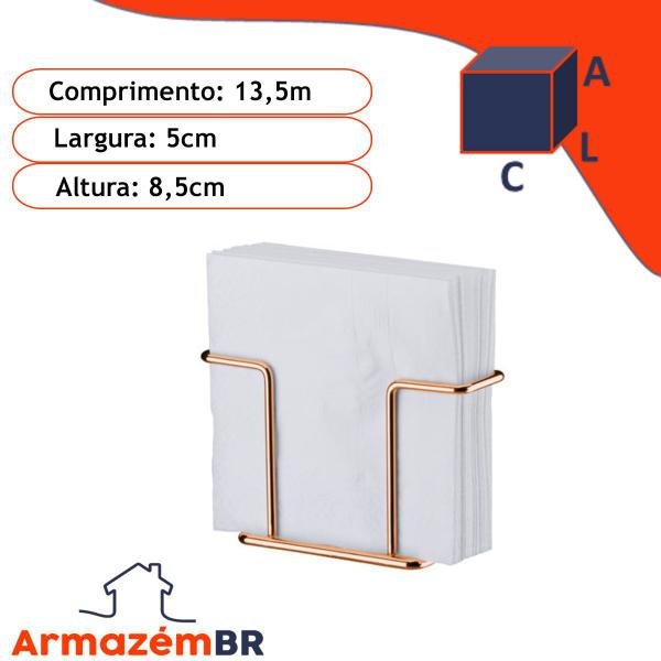 Imagem de Suporte Porta Guardanapo Pequeno Café Cozinha Cobre Rose Gold 1155rg - Future