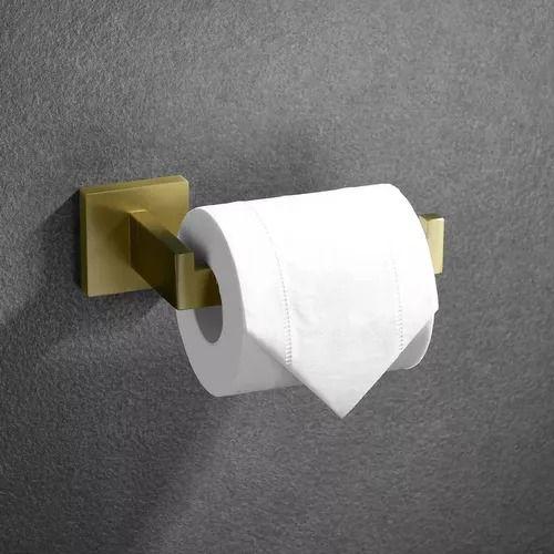 Imagem de Suporte Porta Papel Higiênico Dourado Papeleira Banheiro