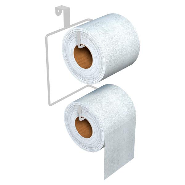 Suporte Porta Papel Higiênico Duplo para Caixa Acoplada em Aço Carbono - Wp Connect Imagem de Suporte Porta Papel Higiênico Duplo para Caixa Acoplada em Aço Carbono