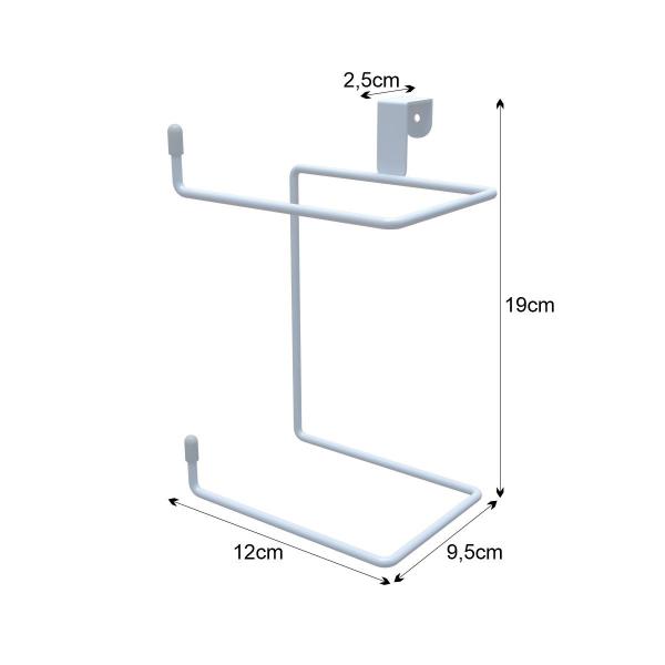 Suporte Porta Papel Higiênico Duplo para Caixa Acoplada em Aço Carbono - Wp Connect Imagem de Suporte Porta Papel Higiênico Duplo para Caixa Acoplada em Aço Carbono