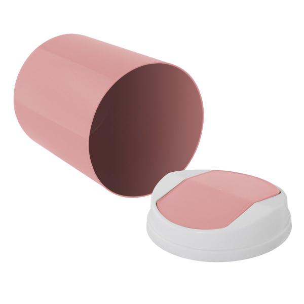 Suporte Porta Papel Higiênico Rosé Gold Lixeira Basculante Branca - Wp Connect Imagem de Suporte Porta Papel Higiênico Rosé Gold Lixeira Basculante Branca