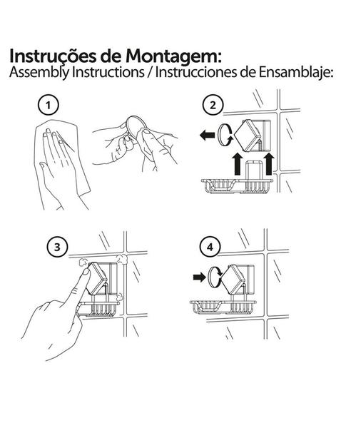 Imagem de Suporte Porta Papel Higiênico Ventosa Banheiro Inox Cromado - 7005 Future