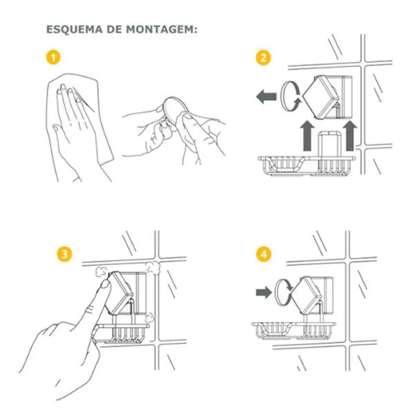 Imagem de Suporte Porta Rolo de Papel Higiênico Aço Inox Ventosa