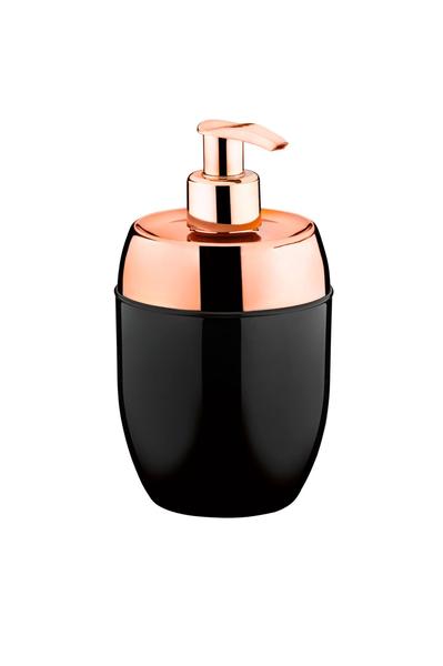 Imagem de Suporte Porta Sabonete Líquido Preto E Rose Gold 300ml