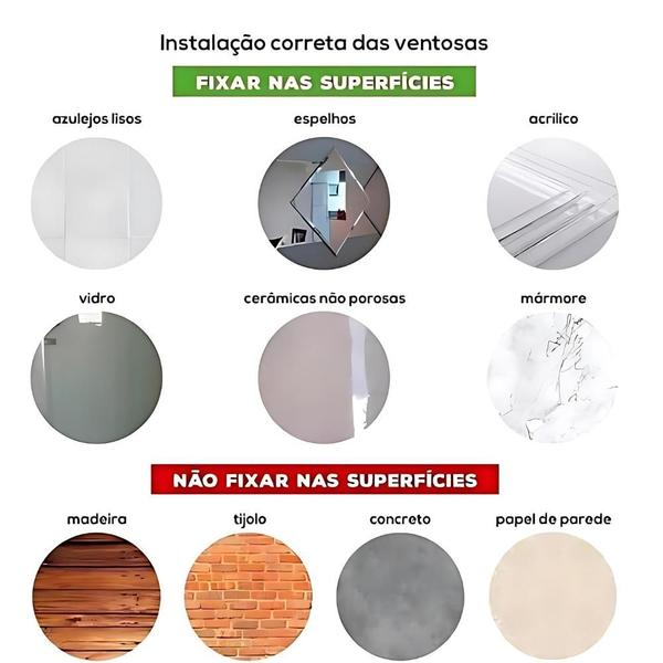 Imagem de Suporte Porta Shampoo Preto Fosco Fixação Ventosa Banheiro