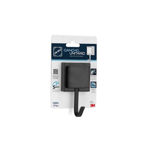 Suporte Porta Toalha De Banho Pano de Prato Gancho Com Fita Dupla Face 3m - Arthi Imagem de Suporte Porta Toalha De Banho Pano de Prato Gancho Com Fita Dupla Face 3m